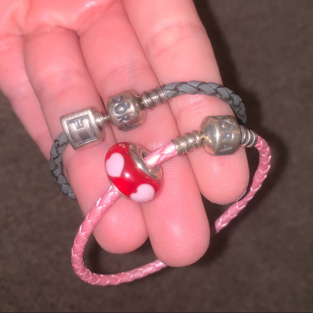 Pandora leather bracelets